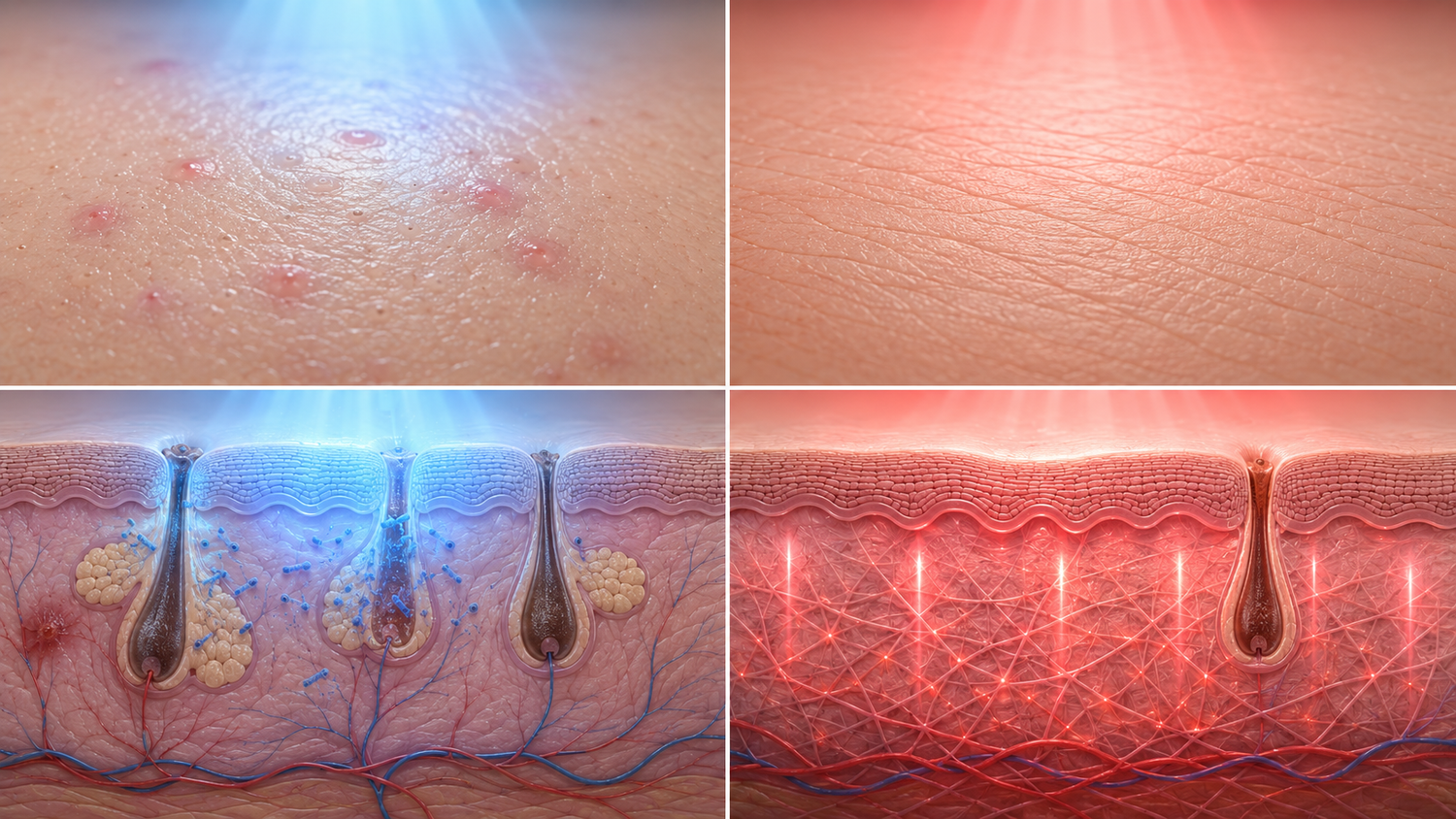 Red Light vs Blue Light Therapy