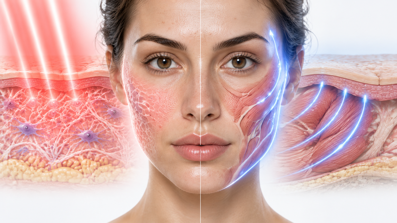 LED Light Therapy vs Microcurrent